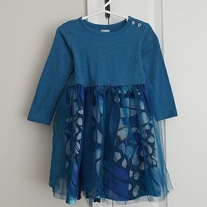 2T Gymboree long sleeve tulle skirt dress